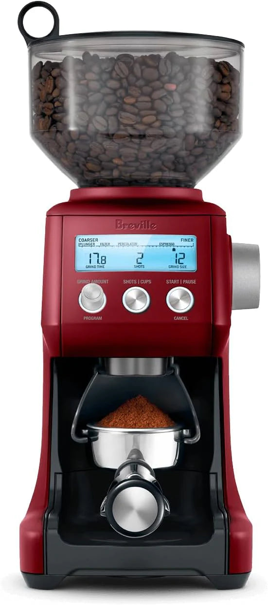 Smart Grinder Pro Brushed Stainless Steel(Red/Small)