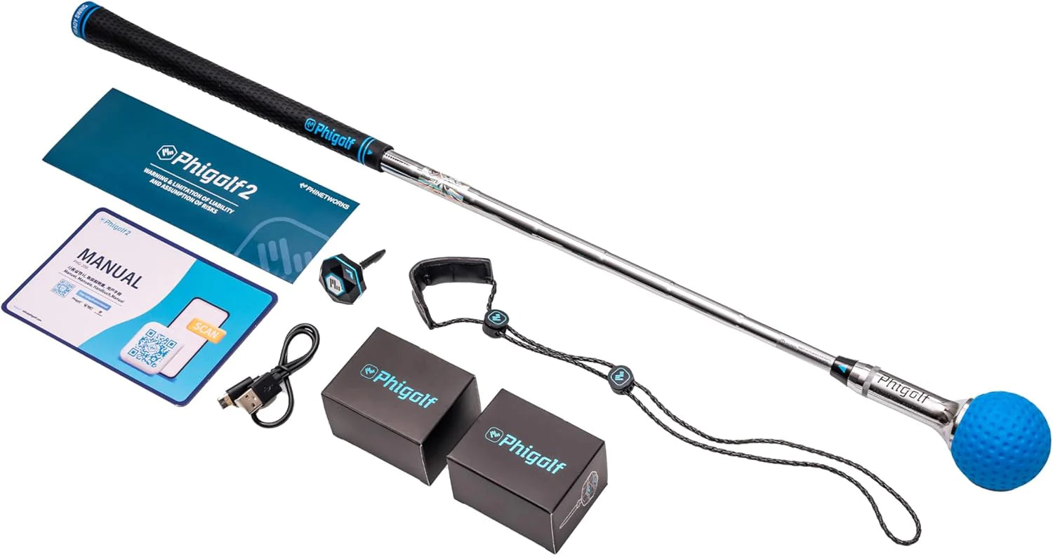 Home Golf Game Simulator: Enjoy Interactive Golf with Motion Sensor  Swing Stick for Indoor  Outdoor Fun  38,000+ Courses Worldwide, Compatible with Android, iOS, App  E6 Connect(Phigolf1_Updated)