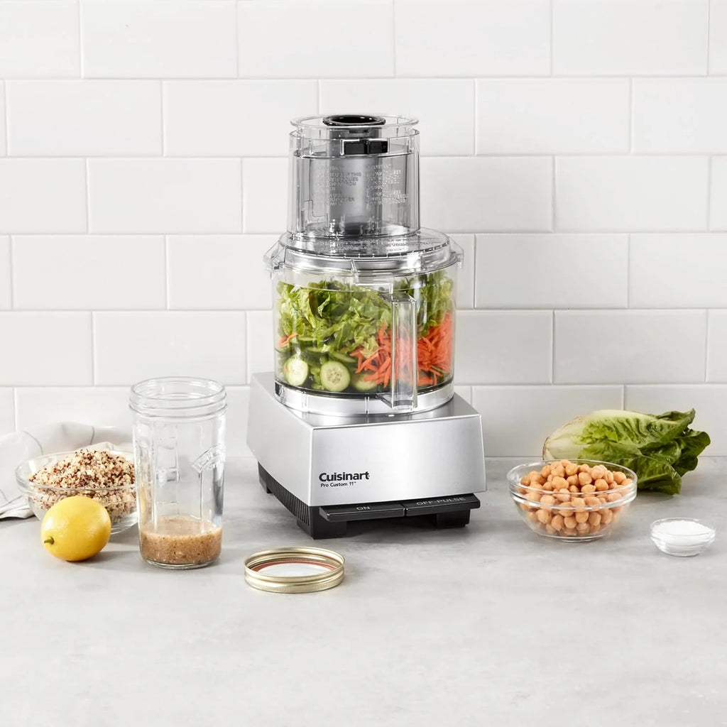 Food Processor, Pro Custom 11 Cup, Brushed Chrome
