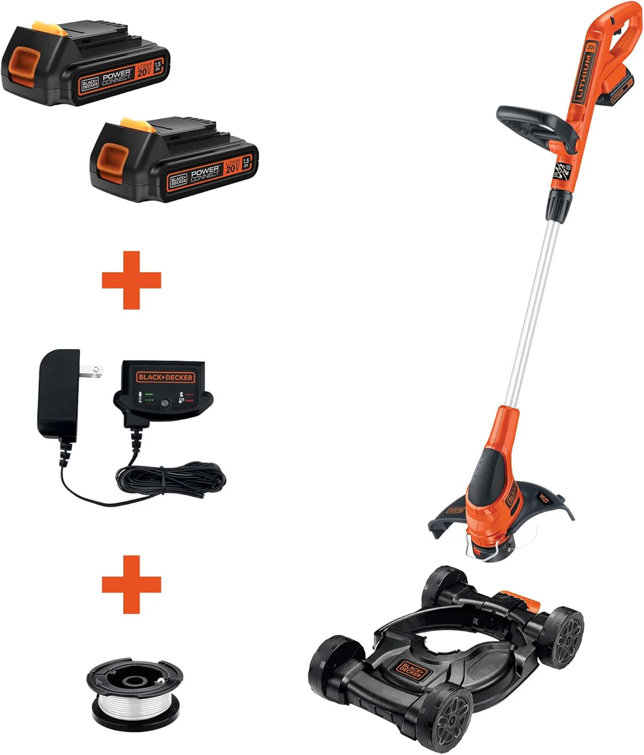 BLACK+DECKER Combination String Trimmer, Lawn Mower, and Edger, Cordless 3-in-1(3-in-1 Mower Only)