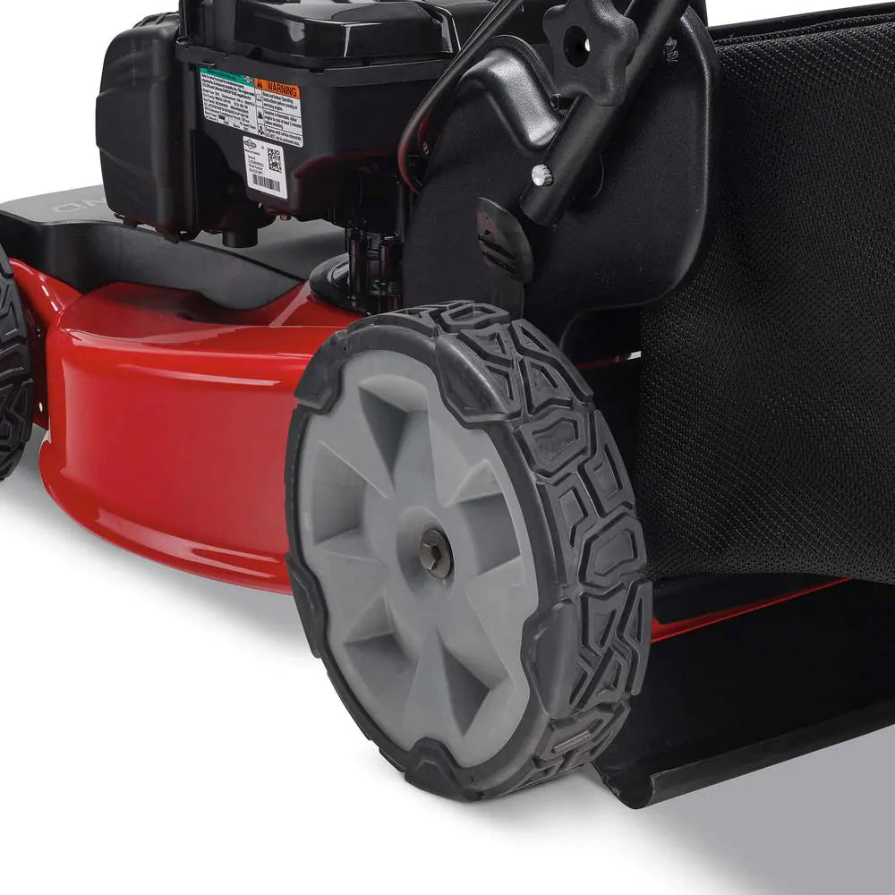 To 22 in. Recycler High Wheel FWD Gas Walk Behind Self Propelled Lawn Mower with Super Bagger