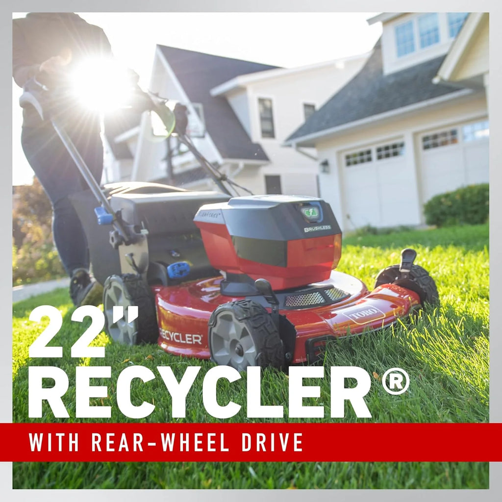 Recycler 21466 22-Inch 60 V Battery Self-Propelled Lawn Mower