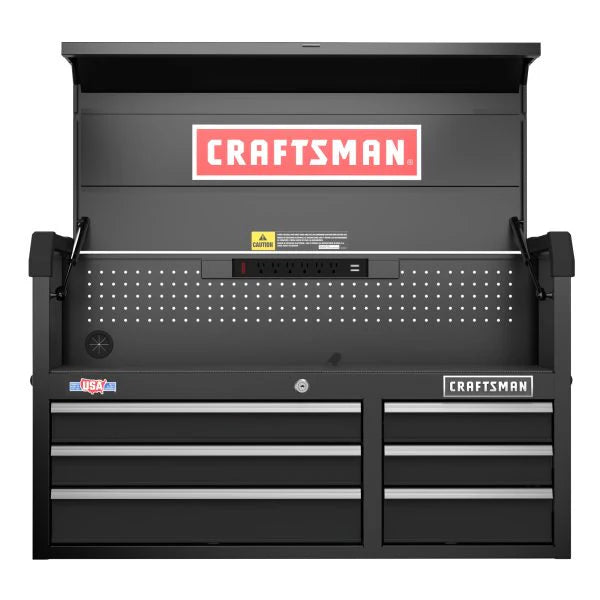 40.5-in W x 24.7-in H 6-Drawer Steel Tool Chest (Black)