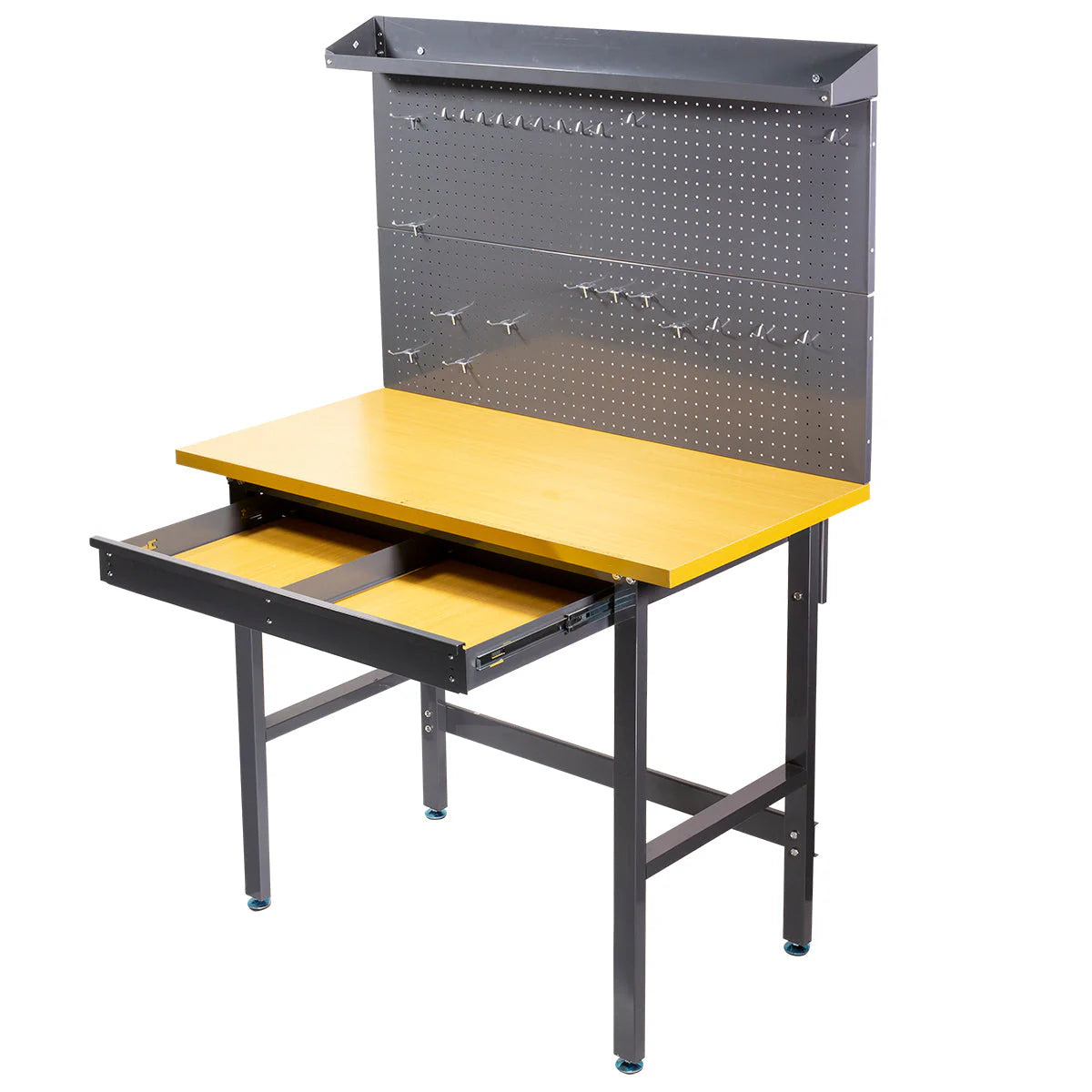 94009 Work Bench Tool Storage Tool Workshop Table w/ Drawer and Peg