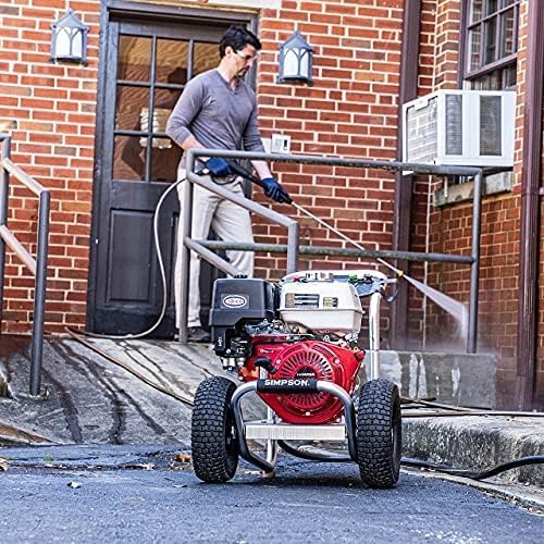 Cleaning ALH3425 Aluminum Series 3600 PSI Gas Pressure Washer, 2.5 GPM, Honda GX200 Engine, Includes Spray Gun and Extension Wand, 5 QC Nozzle Tips, 5/16-inch x 35-foot MorFlex Hose.(4200 PSI CRX420)