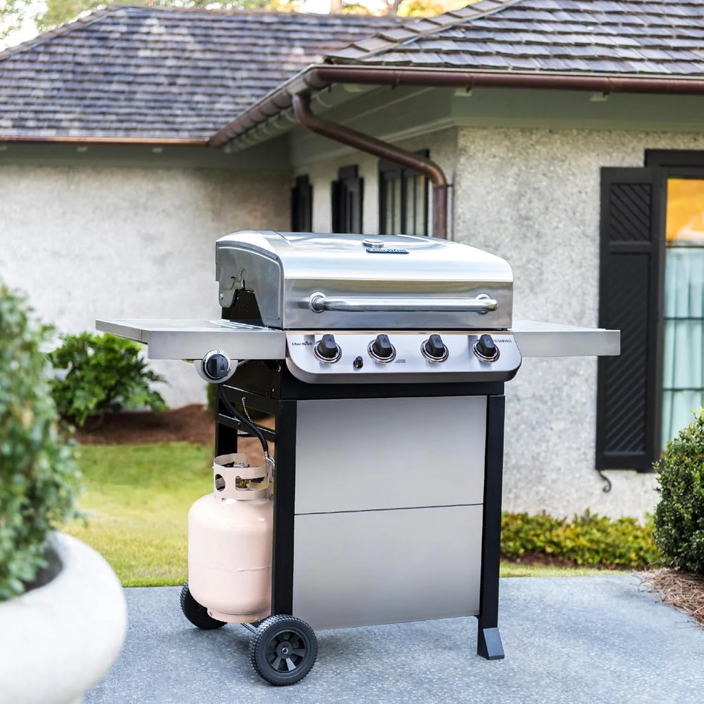 Performance Series Convective 4-Burner with Side Burner Cart Propane Gas Stainless Steel Grill - 463377319(Performance Series Convective 4-Burner with Side Burner Cart)
