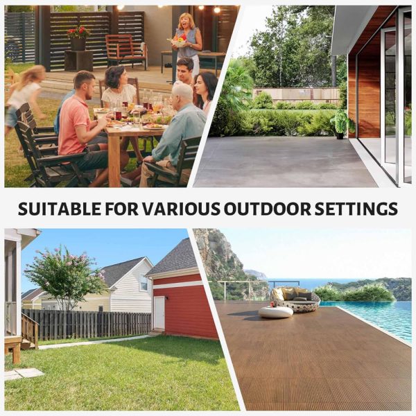 [10x12FT] Heavy Duty Premium Outdoor All-Season Wooden Cedar Hardtop Gazebo With Metal Roof  Back Curtains (SAK57184)(Buy 1)