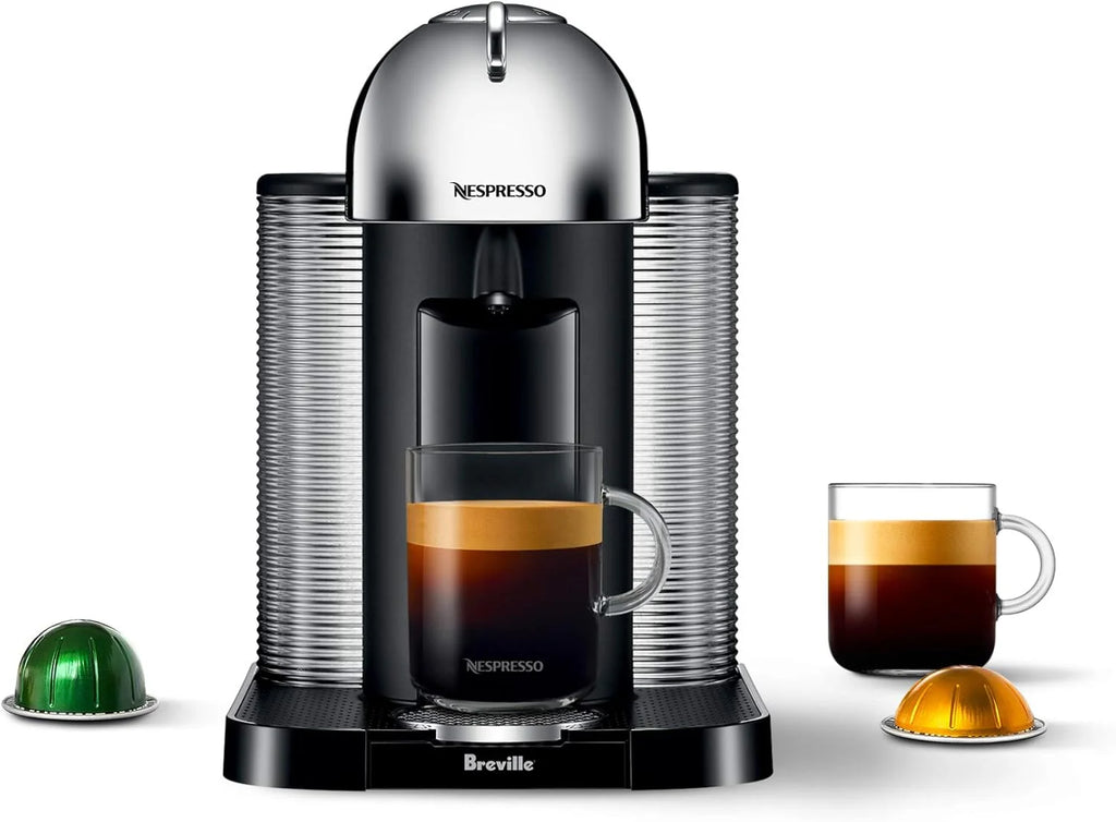 Coffee and espresso machine, equipped with an Aeroccino frother - chrome finish version(Chrome/Coffee Maker + Milk Frother)