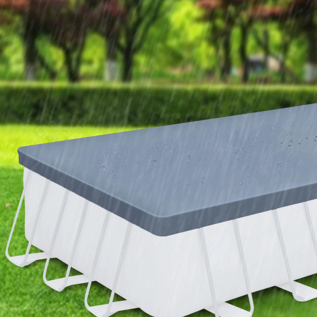 24’ Durable Rectangular Pool Cover for Oasis and Activity Pools, Gray