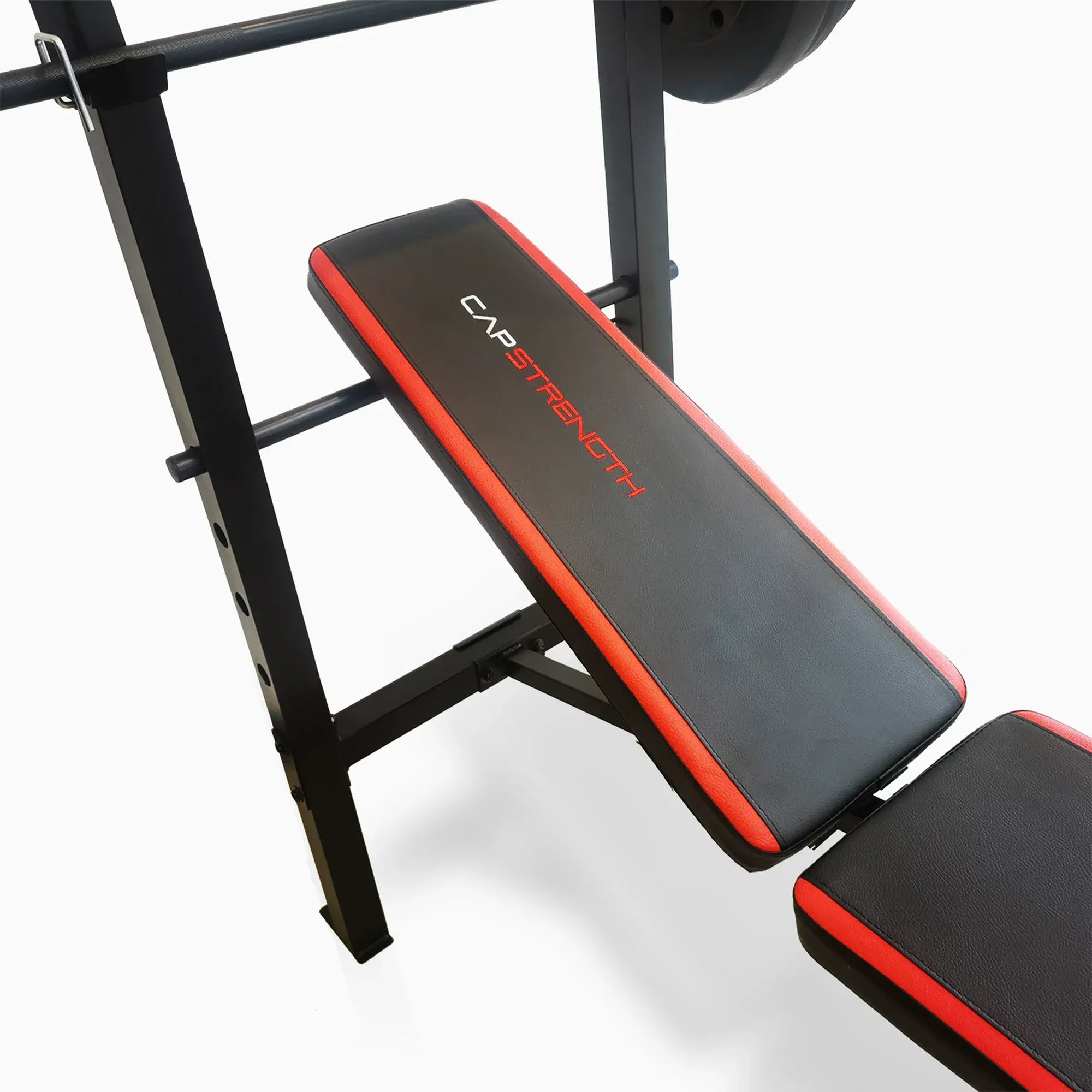 Adjustable Standard Combo Weight Bench with Rack and Leg Extension and 90 lb.(90 lbs)