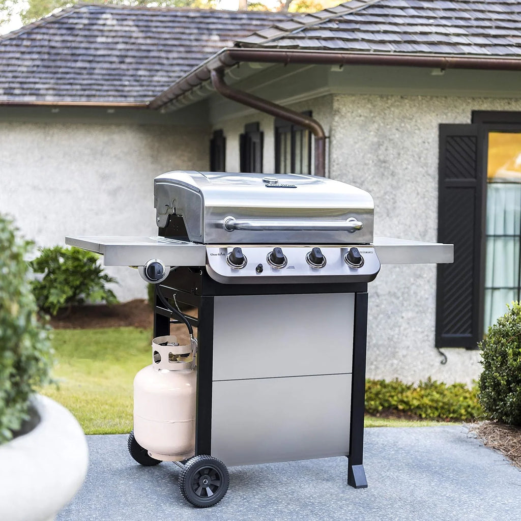 Performance Series Convective 4-Burner with Side Burner Cart Propane Gas Stainless Steel Grill - 463377319(Performance Series Convective 4-Burner with Side Burner Cart)