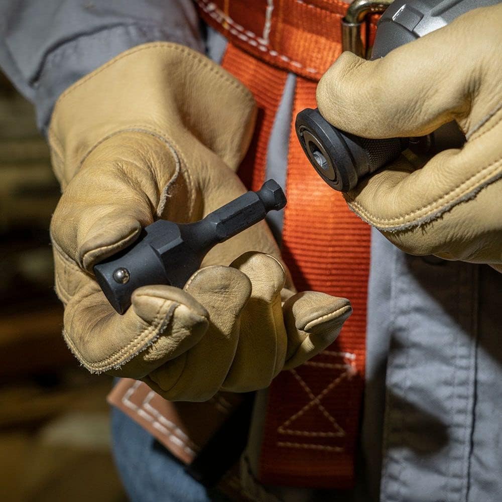 Single-Ended Impact Socket, Made in USA, Three Square Socket Sizes: 3/4-, 1-, and 1-1/8-Inch(4-in-1 Square/Socket)