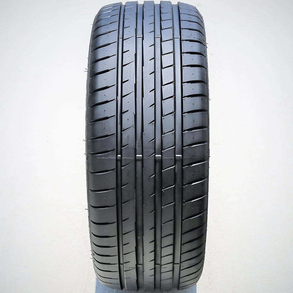 A set of 4 (quad) 275/45R19 ZR 108W XL A/S high-performance all-season tires for: 2008-09 Acura MDX base, 2008 Volkswagen Touareg TDI