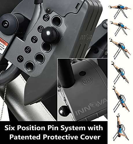INNOVA HEALTH AND FITNESS ITX9600 Heavy Duty Inversion Table, Standard Ankle Holding System