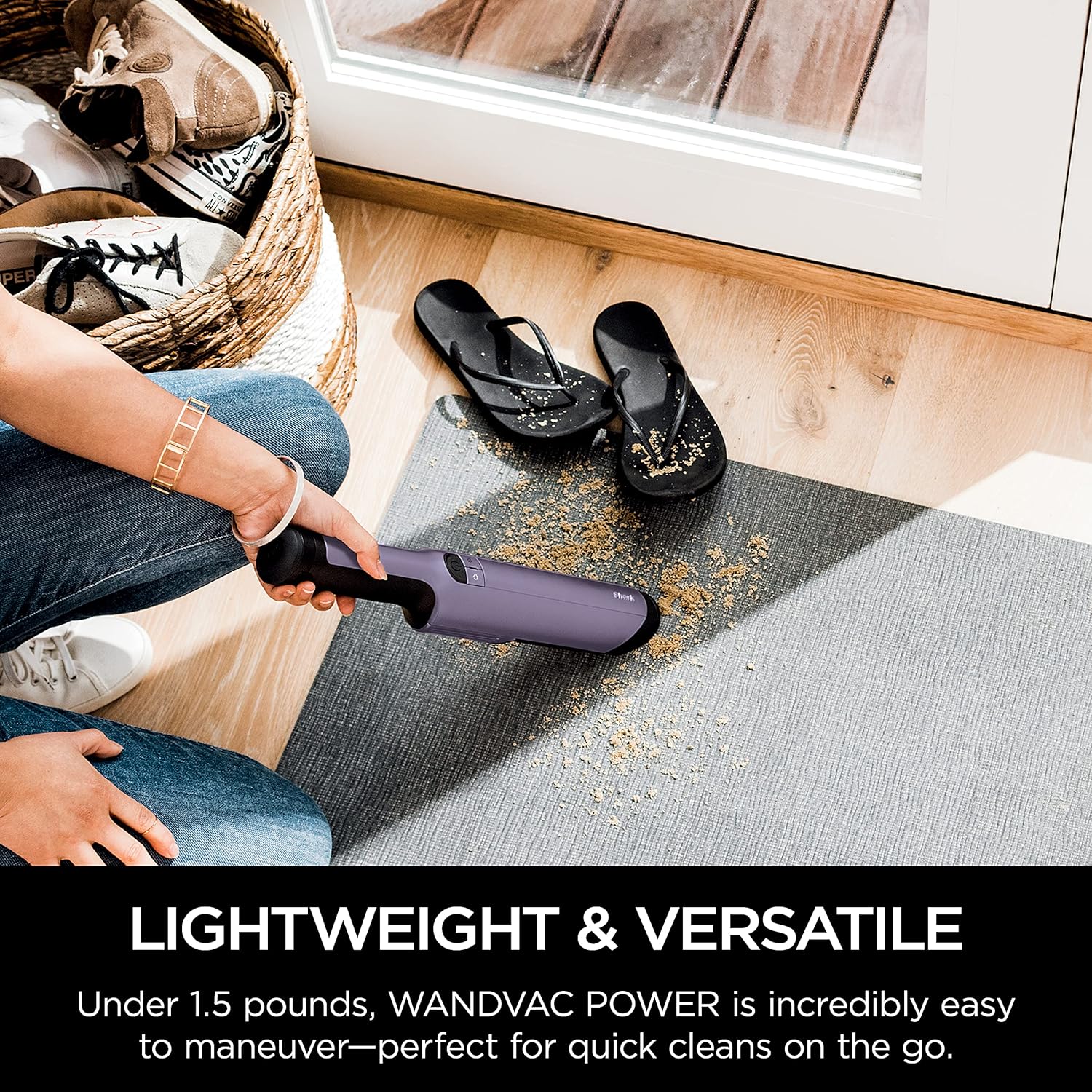 Cordless Hand Vacuum, Ultra-Lightweight and Portable with Powerful Suction and Tools for Pets, Designed for Car and Home, Purple (Renewed)