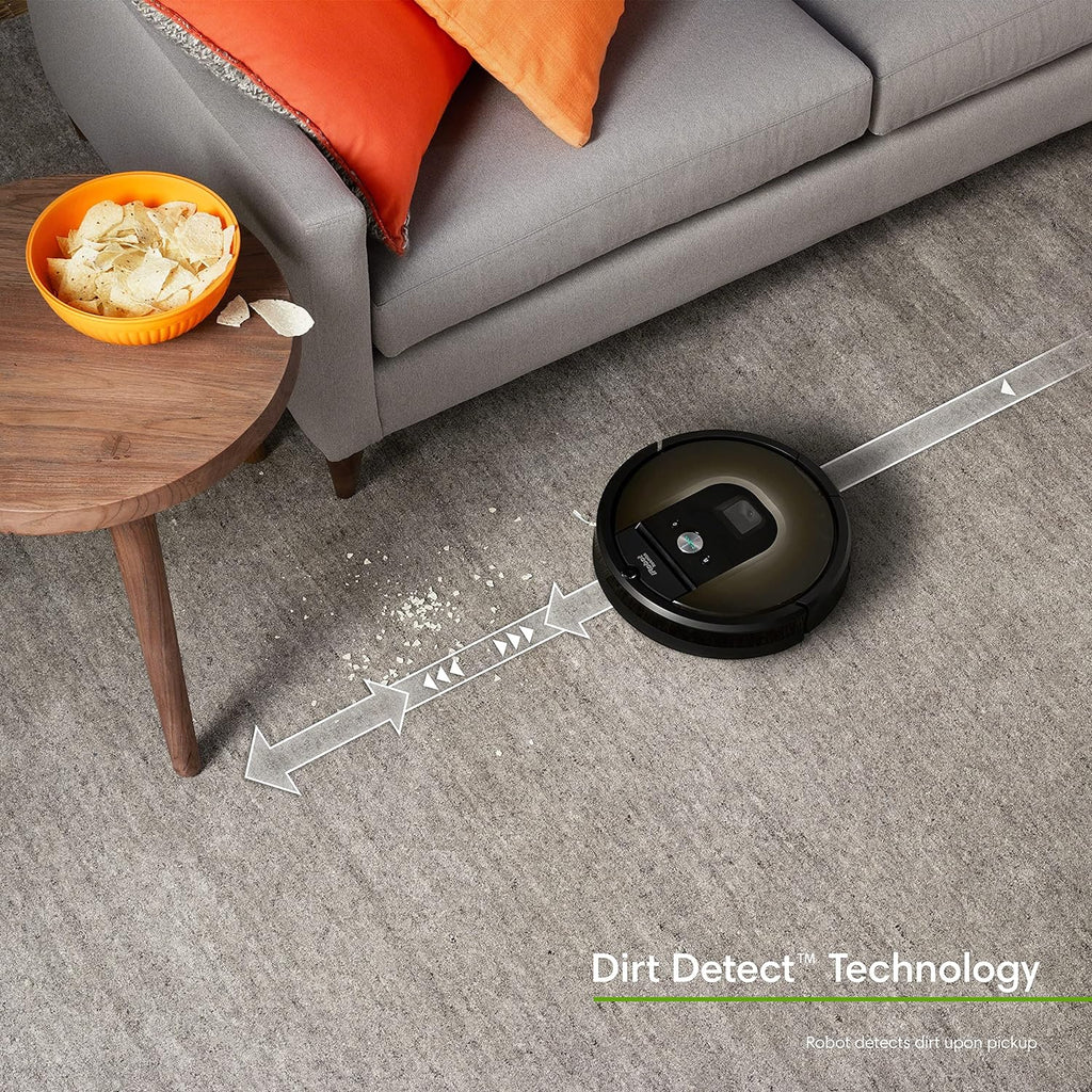 Robot Vacuum-Wi-Fi Connected Mapping, Works with Alexa, Ideal for Pet Hair, Carpets, Hard Floors, Power Boost Technology(Roomba 981)