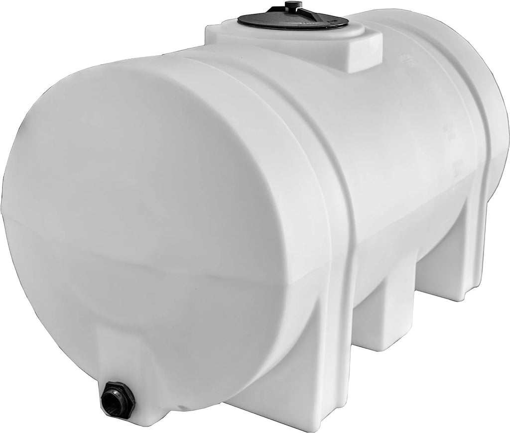 Horizontal Polyethylene Reservoir Water Tank with Legs, 550 Gallon, Made in the USA, Poly Tank for Water and Non-Flammable Liquids, Rust and Corrosion Proof(550 gallon)
