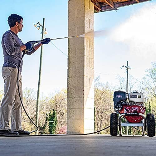 Cleaning ALH3425 Aluminum Series 3600 PSI Gas Pressure Washer, 2.5 GPM, Honda GX200 Engine, Includes Spray Gun and Extension Wand, 5 QC Nozzle Tips, 5/16-inch x 35-foot MorFlex Hose.(4200 PSI CRX420)