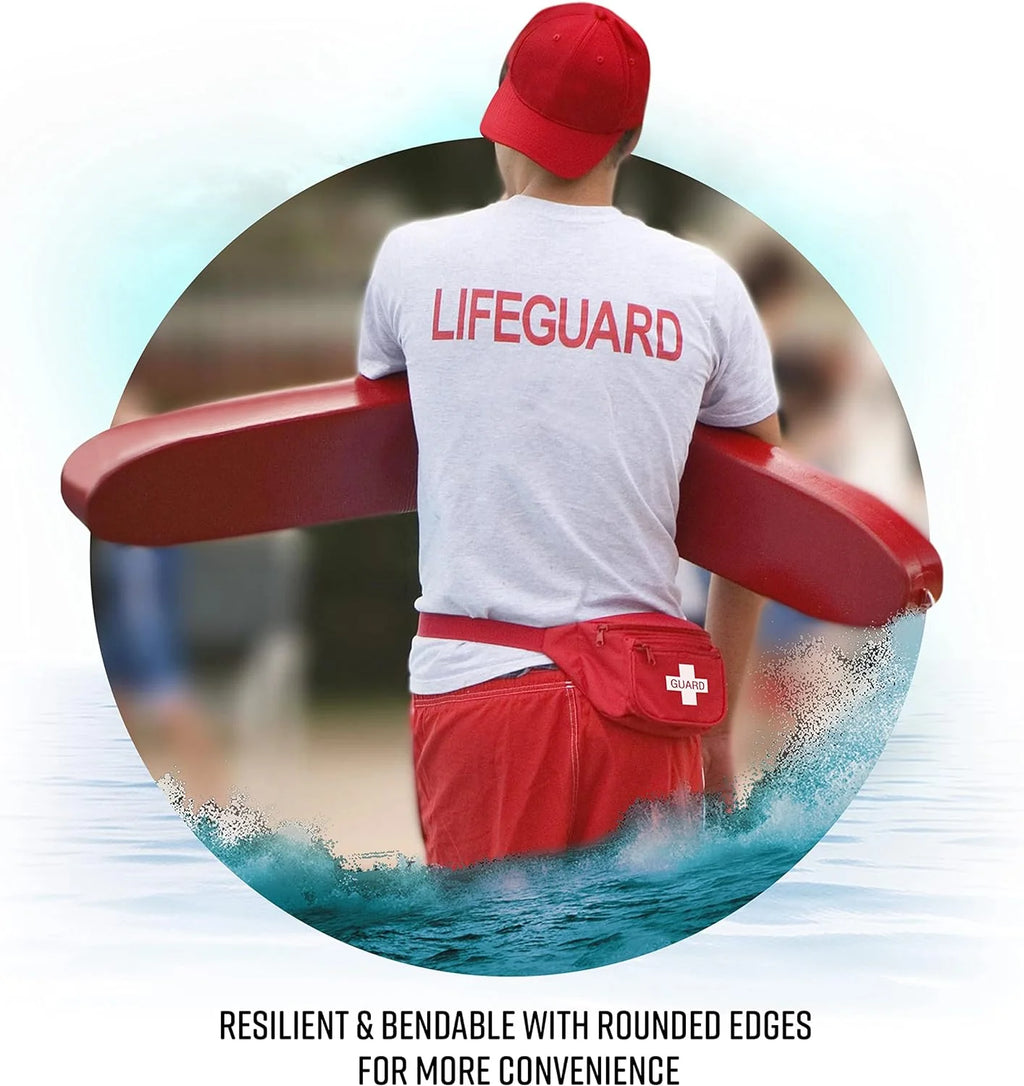 Lifeguard Rescue Tube for Home and Commercial Use - Ideal for Lifeguard and Personal Pool - Includes Matching Whistle(50 Inch)