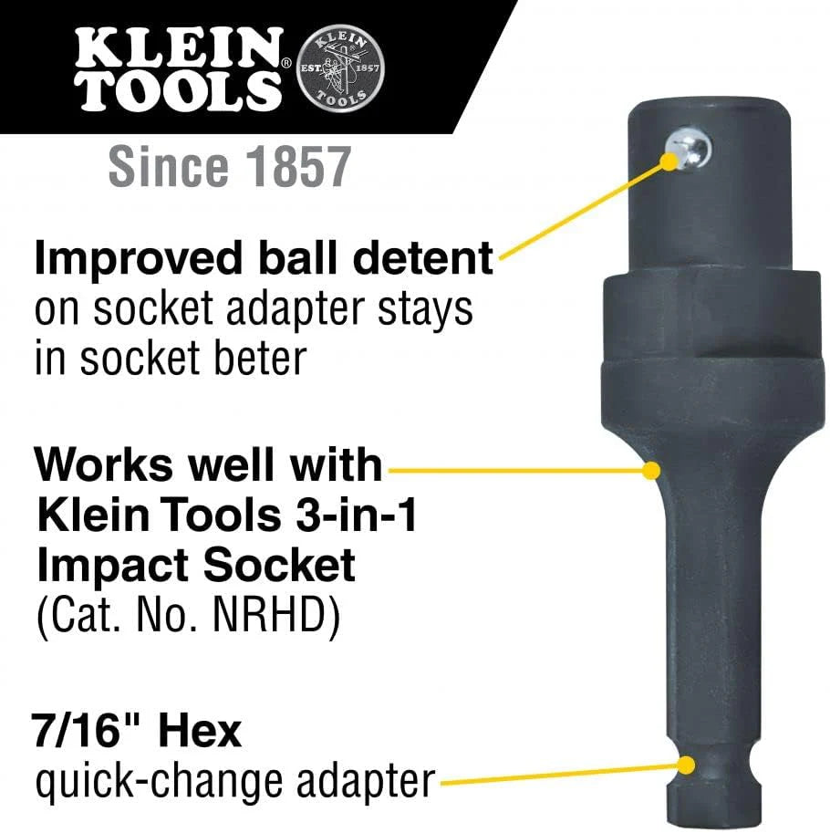 Single-Ended Impact Socket, Made in USA, Three Square Socket Sizes: 3/4-, 1-, and 1-1/8-Inch(4-in-1 Square/Socket)