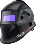 Welding Helmet Auto Darkening, True Color Solar Powered Welding Mask with 4 Arc Sensor, 1/1/1/1 Optical Clarity and Adjustable Shade 4/9-13 Welder Helmet(Hsh-s800 Black)