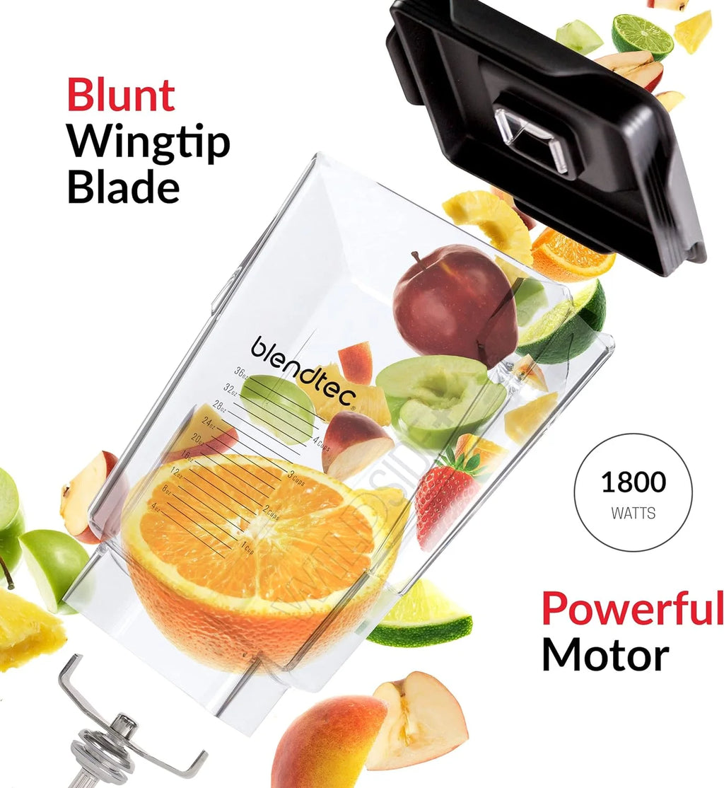 Blendtec Professional 800 - Blender with WildSide+ Jar (90 oz) for Smoothies  Frozen Drinks - Quietest Professional-Grade Power - 11-Speed Touch Slider - Easy to Clean - Black