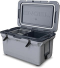 60 QT Ultra-Light Injection Molded Cooler - Ice Chest Keeps Ice up to 7 Days - Large Cooler Includes Wire Basket, Divider and Built-in Bottle Opener(Haze Gray)