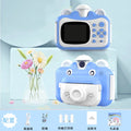 Children's Camera Instant Printing HD Camera Children's Printing Camera Thermal Instant Imaging Camera Birthday Gift(Sky blue)