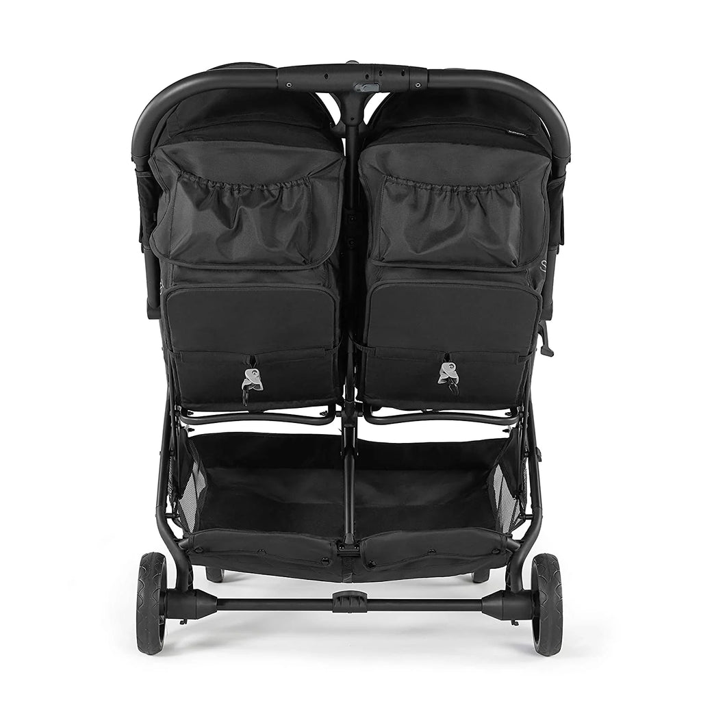 3Dpac CS+ Double Stroller, Black – Car Seat Compatible Baby Stroller – Lightweight Stroller with Convenient One-Hand Fold