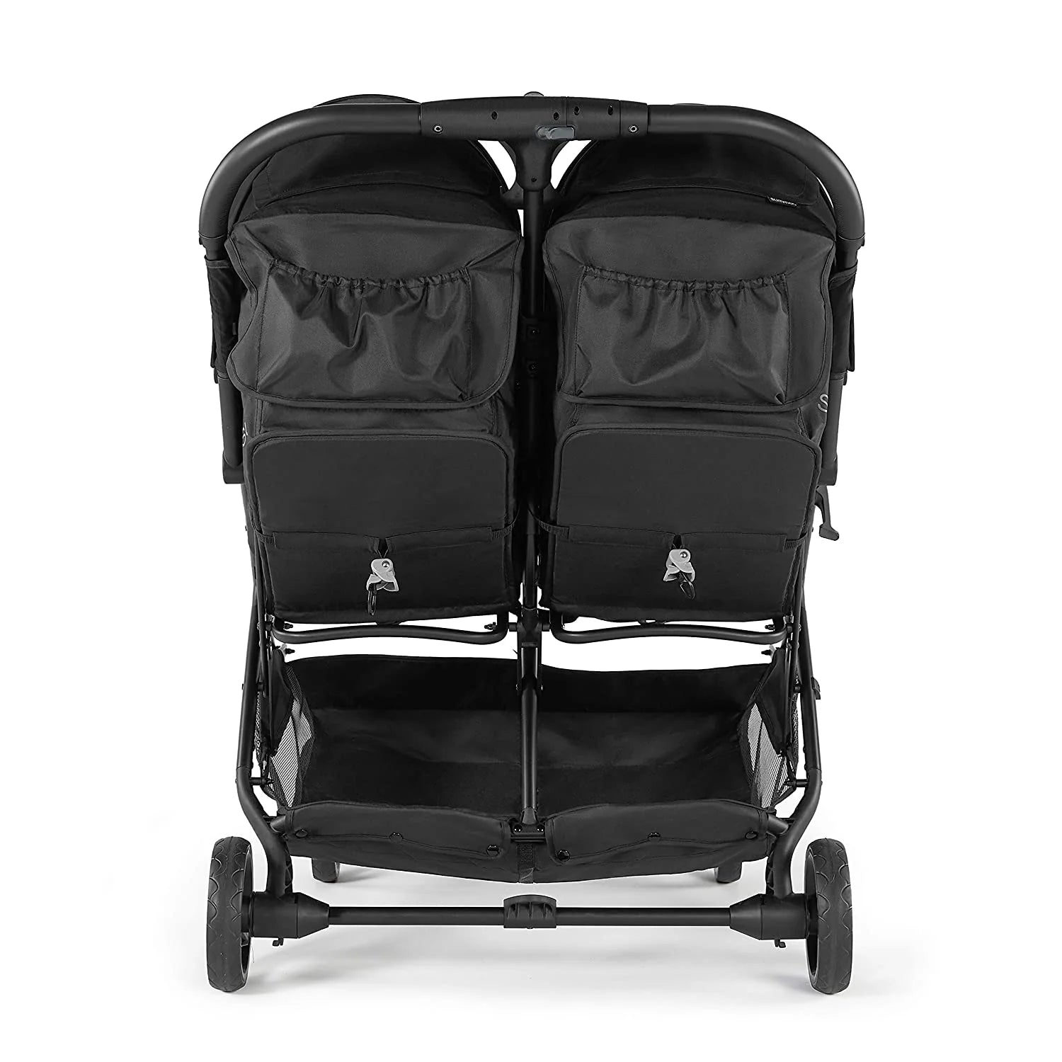 3Dpac CS+ Double Stroller, Black – Car Seat Compatible Baby Stroller – Lightweight Stroller with Convenient One-Hand Fold