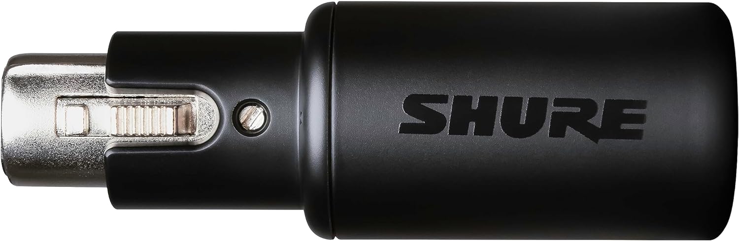 Digital Interface with Headphone Jack, Integrated Pre-amp with 60dB Gain Control, Zero-Latency Monitoring, 48V Phantom Power, ShurePlus Desktop App, 1m USB-C Cable