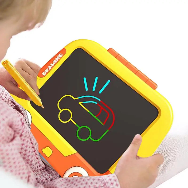 Drawing Board For Kids Reusable And Erasable LCD Writing Board Children Early Learning Education Toy For Kindergarten Living(CHINA/Yellow)