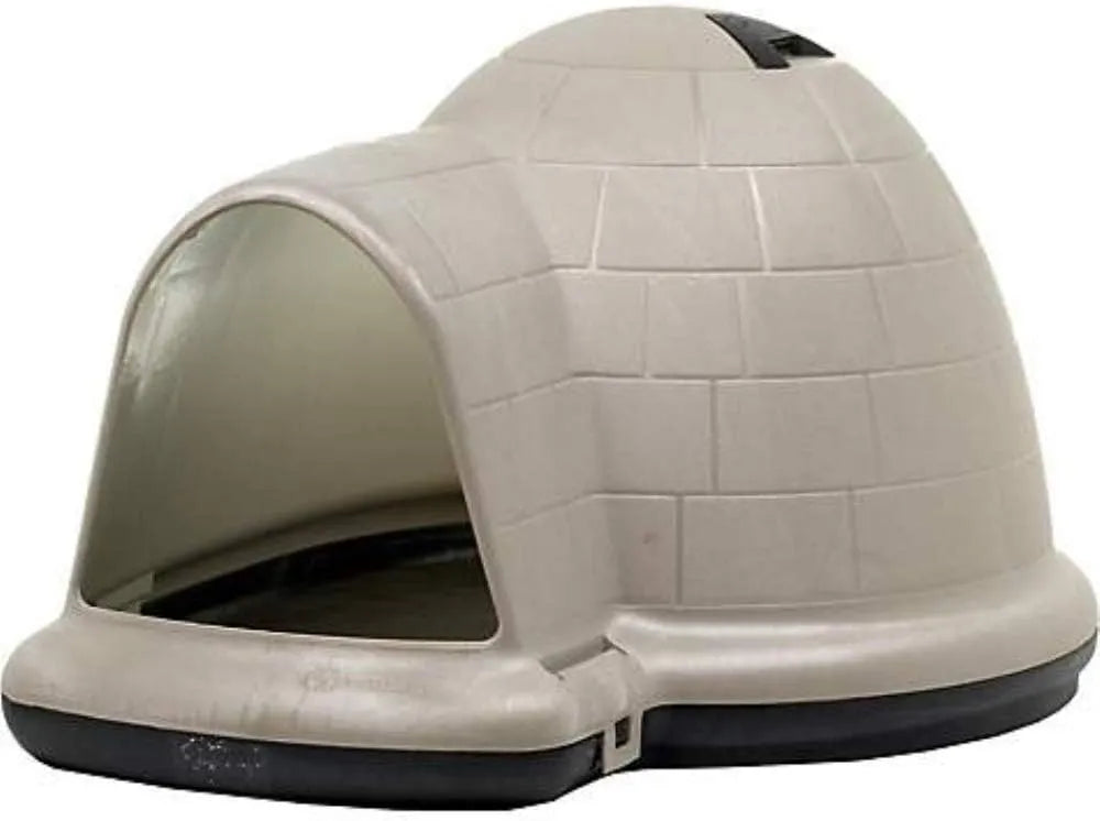 Petmate Indigo Dog House (Igloo Dog House, Made in USA with 90% Recycled Materials, All Weather Protection Pet Shelter) for XL Dogs 90 to 125 pounds, Made in USA