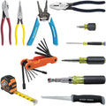 5300 Tool Set, Electrician Tool Kit has 4 Screwdrivers, 4 Pliers, Tape Measure, Stripper, Tool Pouch, Tool Belt, 12-Piece(11-Piece)