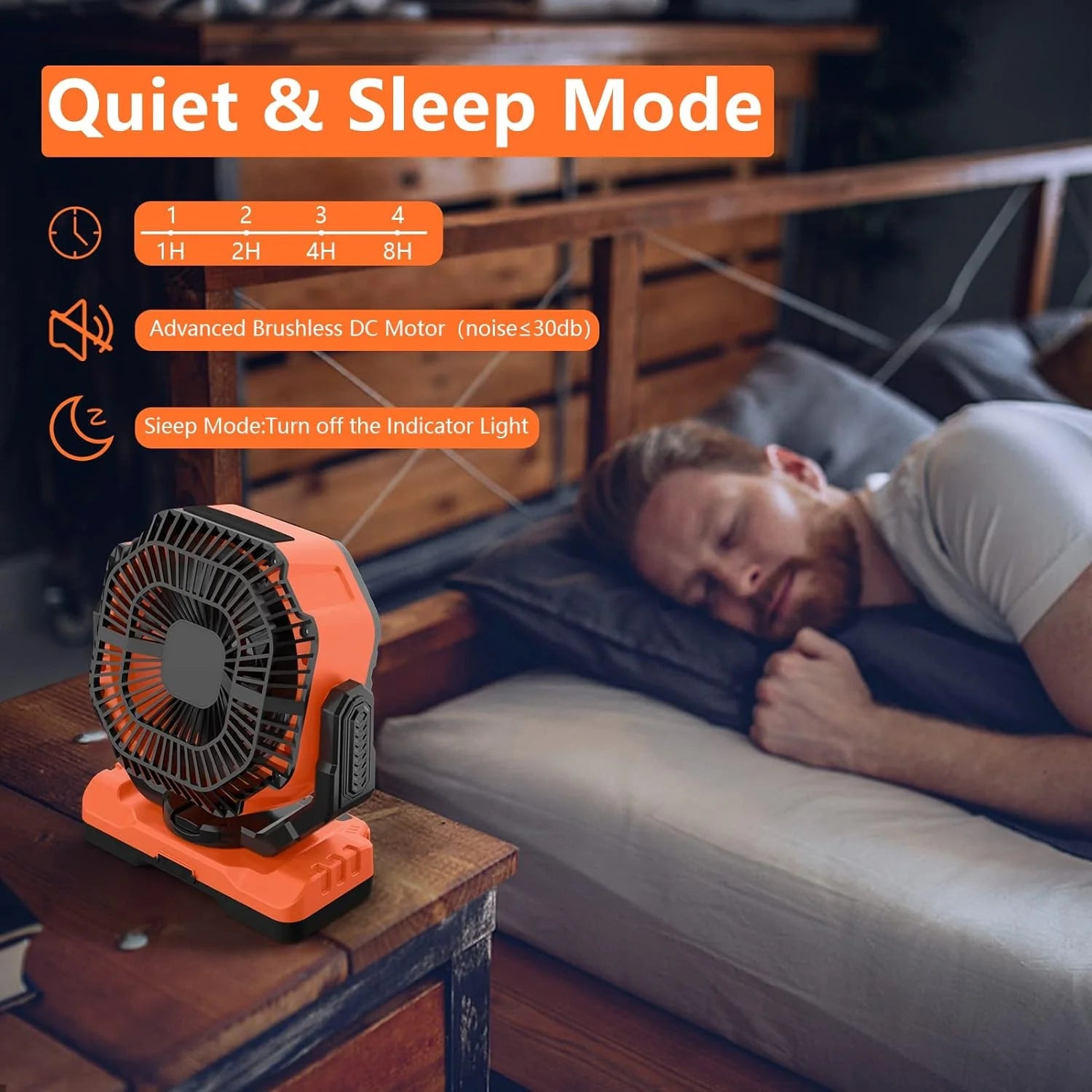 40,000mAh Battery Operated Fan, 13" Remote Camping Fan with LED Auto-Oscillating Rechargeable Fan Powerful Portable Desk Fan for Home, Camping, RV, Courtyard, Picnic, Emergency Power(20000mAh/Black)
