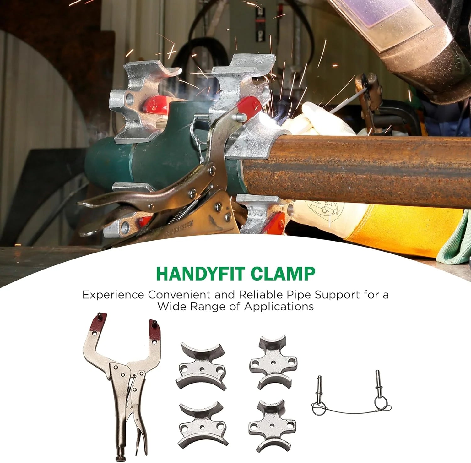 Welders 3rd Hand - Portable Pipe Welding Tool with Versatile Welding Clamps - Works with Most Butt Weld Fittings and Pipes - Enhance Accuracy