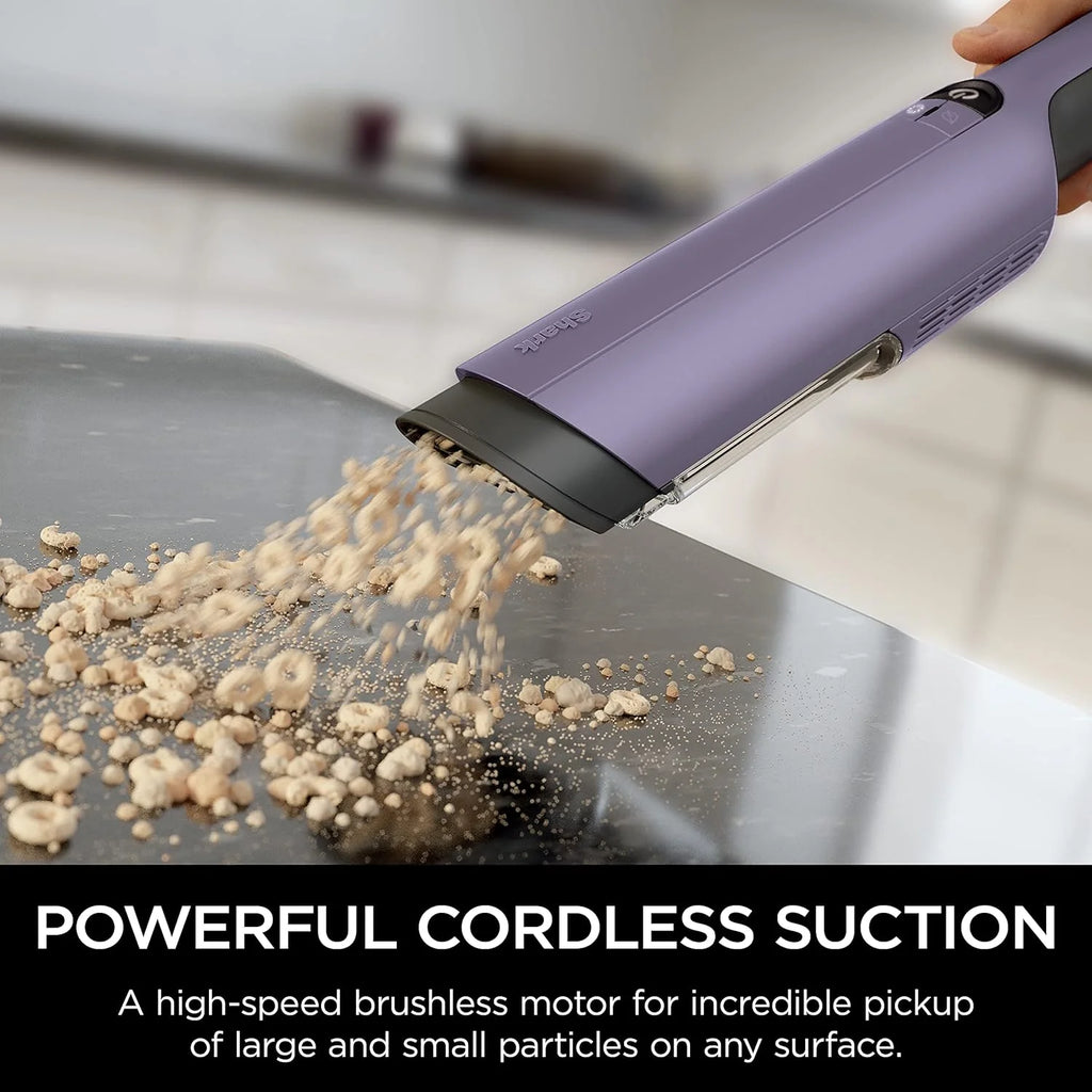 Cordless Hand Vacuum, Ultra-Lightweight and Portable with Powerful Suction and Tools for Pets, Designed for Car and Home, Purple (Renewed)
