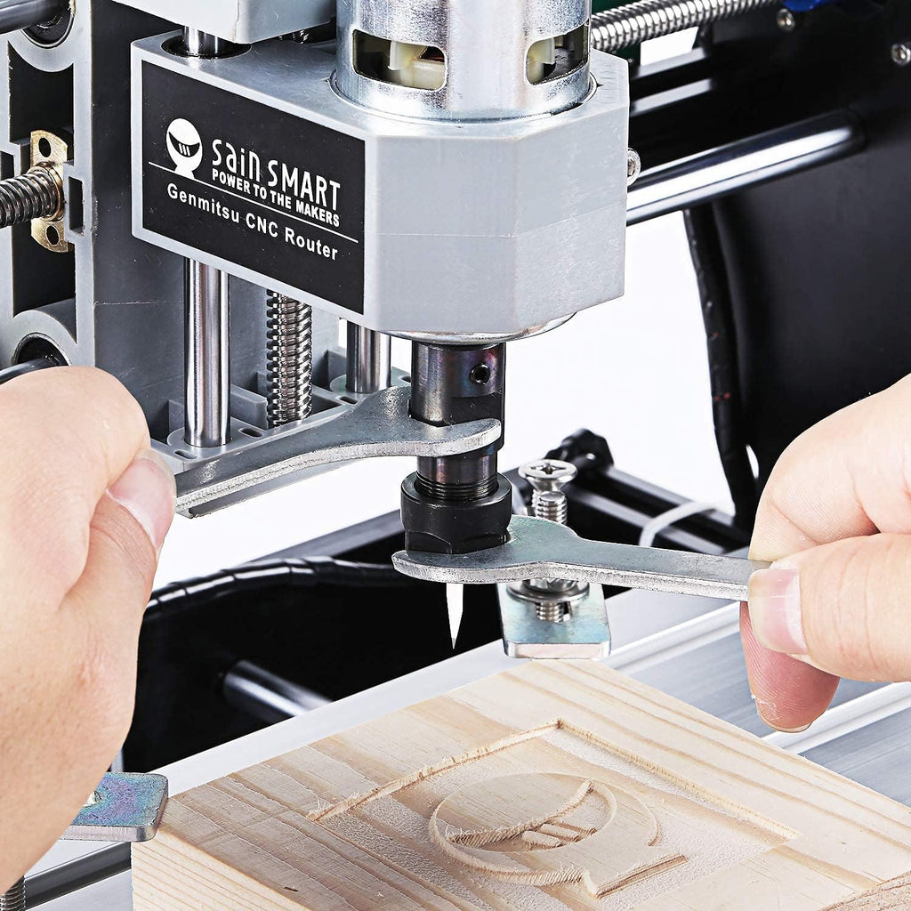 Router Kit GRBL Control 3 Axis Plastic Acrylic PCB PVC Wood Carving Milling Engraving Machine with Offline Controller, XYZ Working Area 300 x 180 x 45mm(3020-PRO MAX)