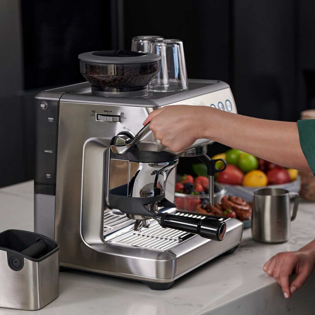 the Barista Express Impress(Brushed Stainless Steel)