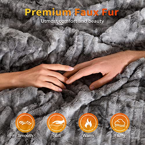 WOOMER Heated Blanket King Size Electric Blanket 90"x 100"